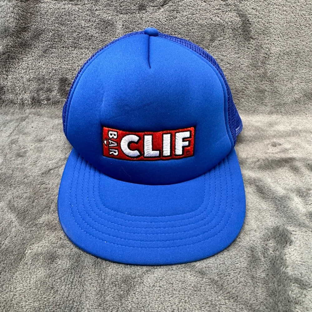 Clif Bar HeadSweats Blue‎ Trucker Hat Adult Adjustable Logo Running